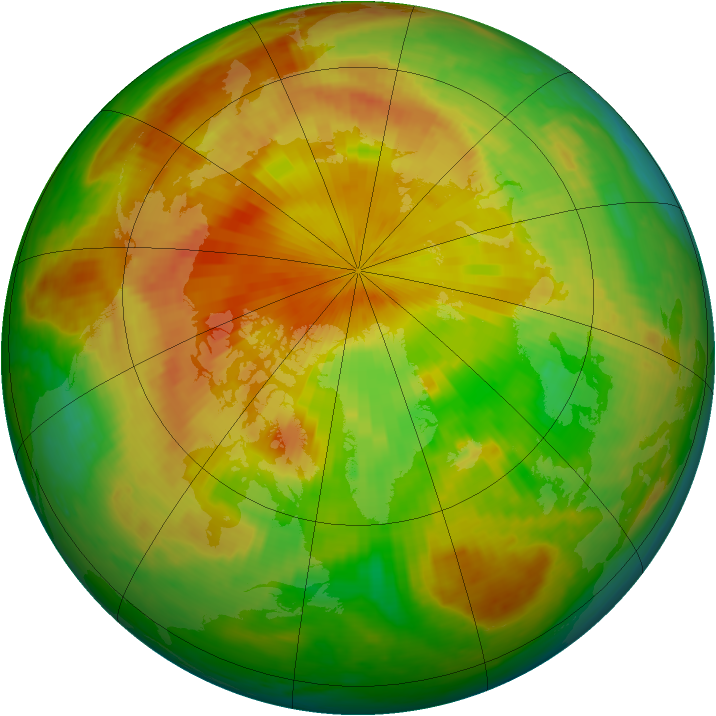 Arctic ozone map for 11 May 2001